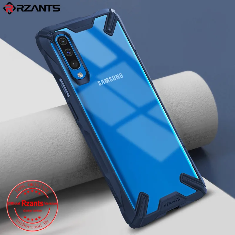 Rzants чехол для телефона samsung Galaxy A50 прозрачный жесткий PC задняя двухслойная усиленная Рамка Анти-осенний Тонкий чехол