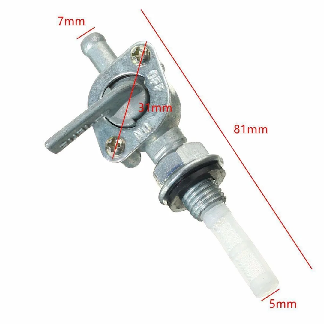 Fuel On/Off Valve Switch Petcock 14.3mm Nut Tap Generator Engine Fuel Tank For 2 Stroke Motorcycle Bicycle 49cc-80cc Mayitr