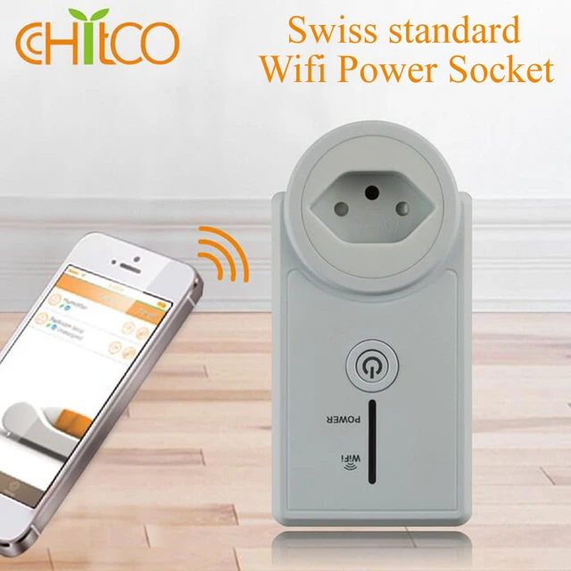 Swiss standard Wifi Power Socket Wireless Plug smart home