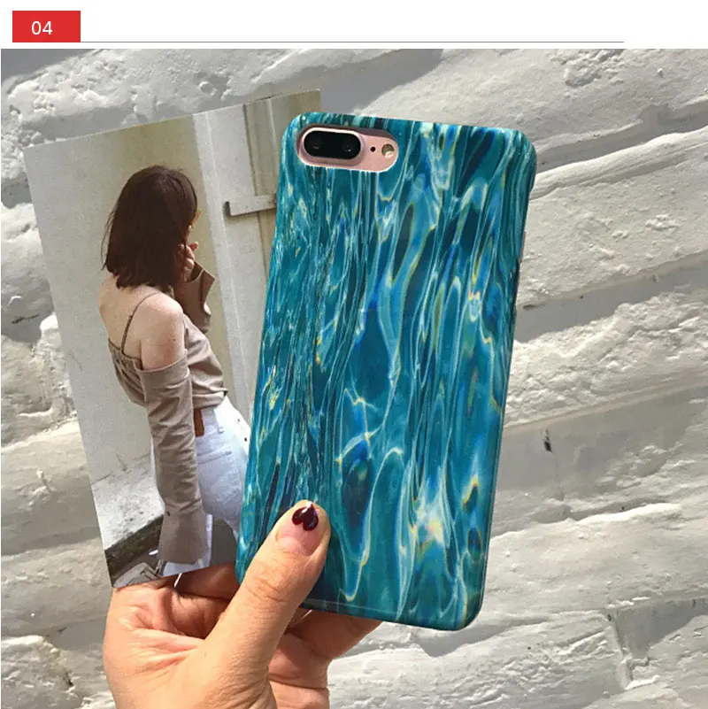Water Glossy Phone Case For iPhone 6 7 8 Plus Case Cover For iPhone 6 Plus 7Plus 8Plus 6 s Plus 6s Cases Coque Capinha Shell TPU (17)