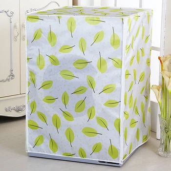 

Satin Cloth Waterproof Drum Washing Machine Cover Protective Case Bathroom Sunscreen Washer dryer and cover fully-automatic
