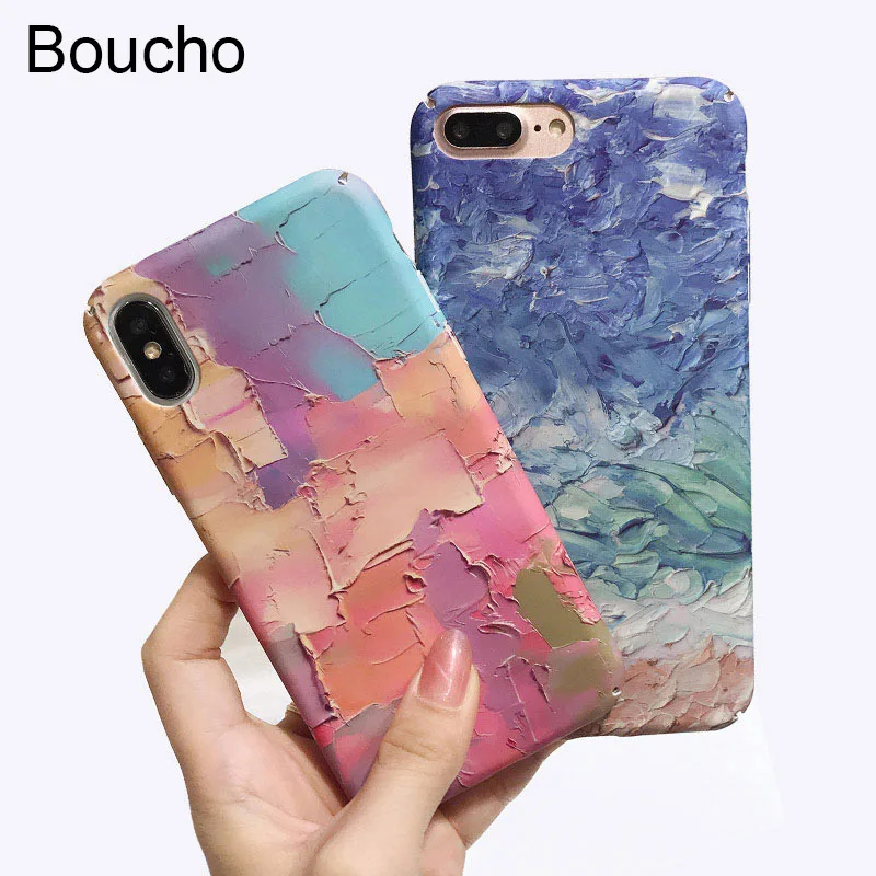 Boucho Каракули чехол для телефона с рисунком &quotКартина маслом&quot iphone 8 6 6S 7 Plus X