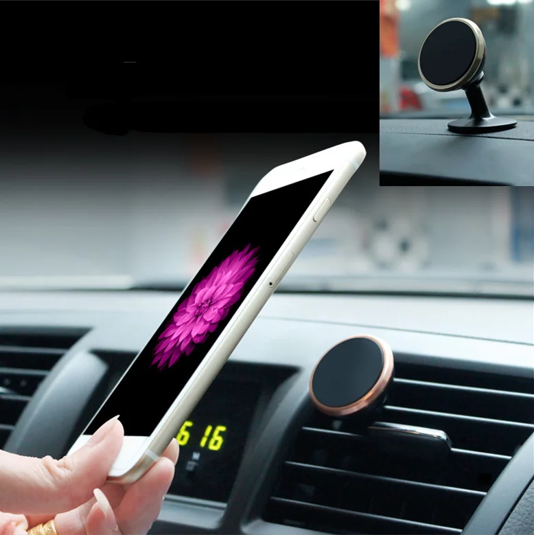 

Magnetic Phone Car Holder Air Vent Mount for Iphone 6 6s 7 Plus for Sumsung S6 S7 Mobile Cell Phone Magnet Car Phone Holder New