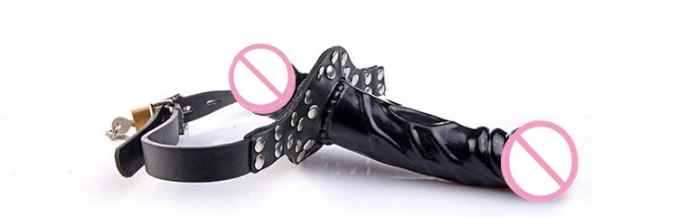 HOWOSEX Double Strap On Dildo Bondage ,Lesbian Penis Dick,Anal Dildos,Open Mouth Dildo Gags ,Sex Toys For Adult Dames