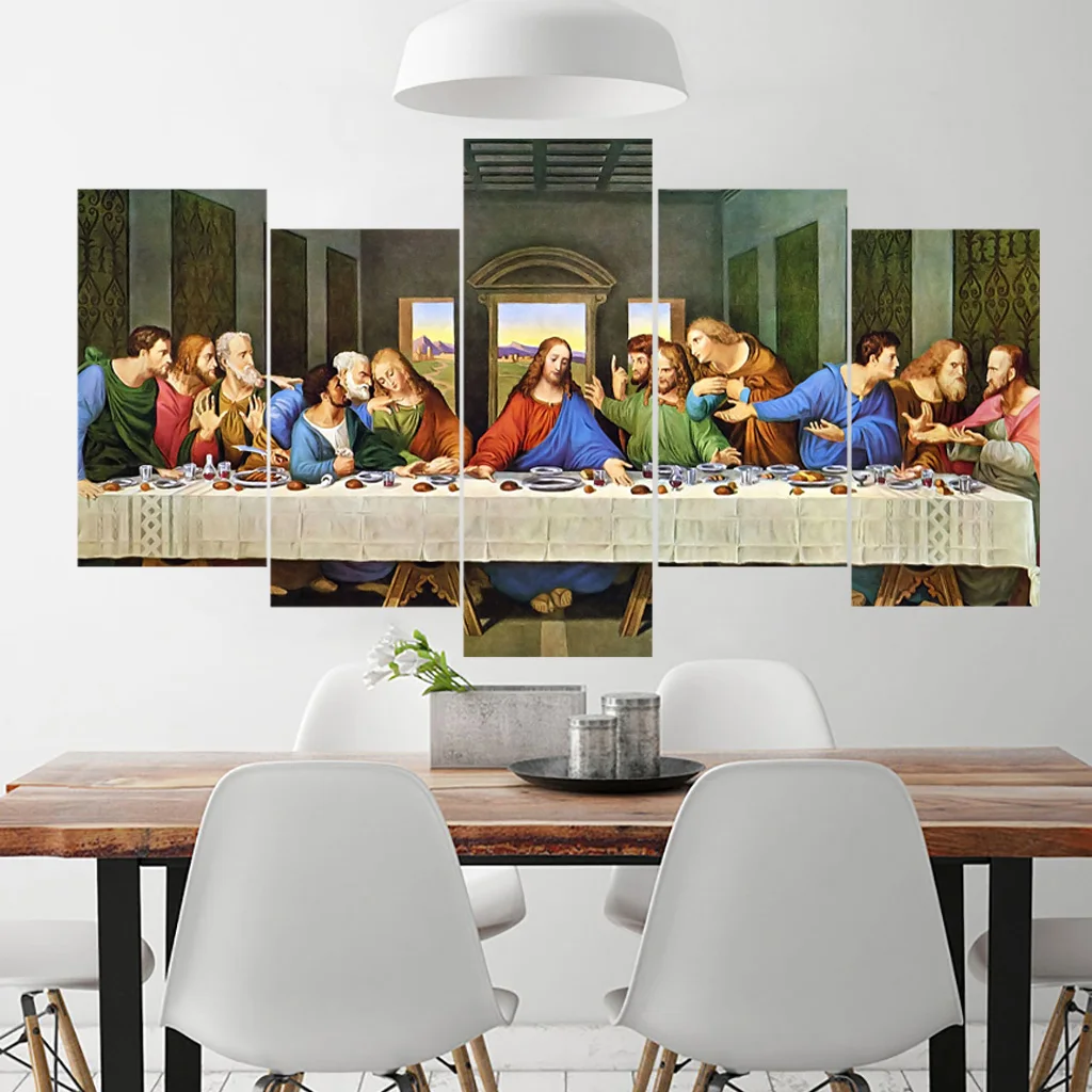 

last supper oil painting wall art Canvas Printings prints giclee canvas art prints poste canvas wall art cuadros pineapple
