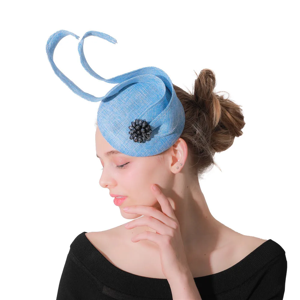 Charming Light Blue Fascinators Hats 