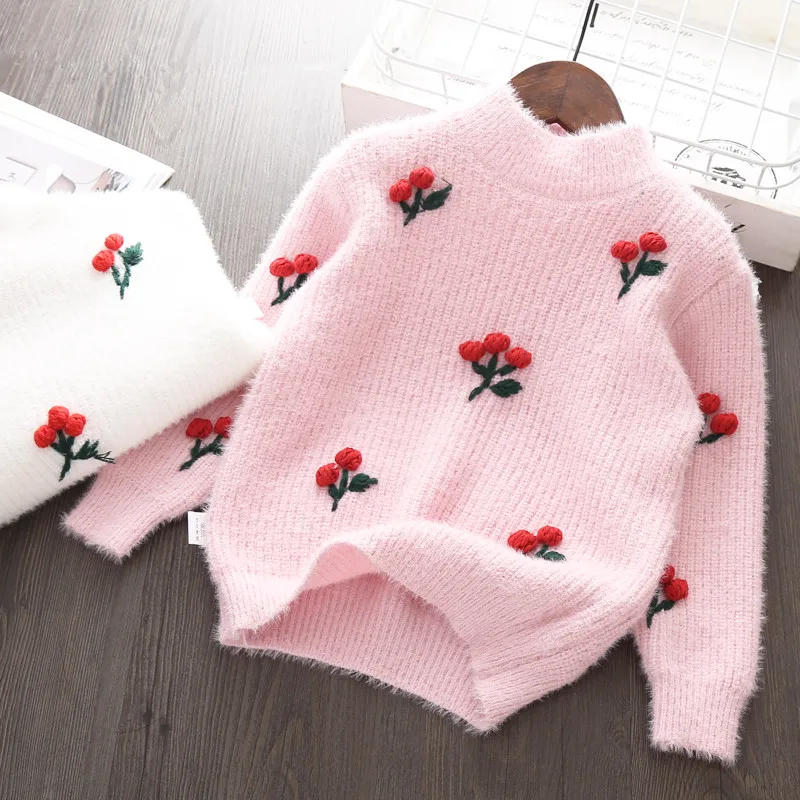 Baby Girls Sweater Knit Clothes Tops 2018 Winter Autumn