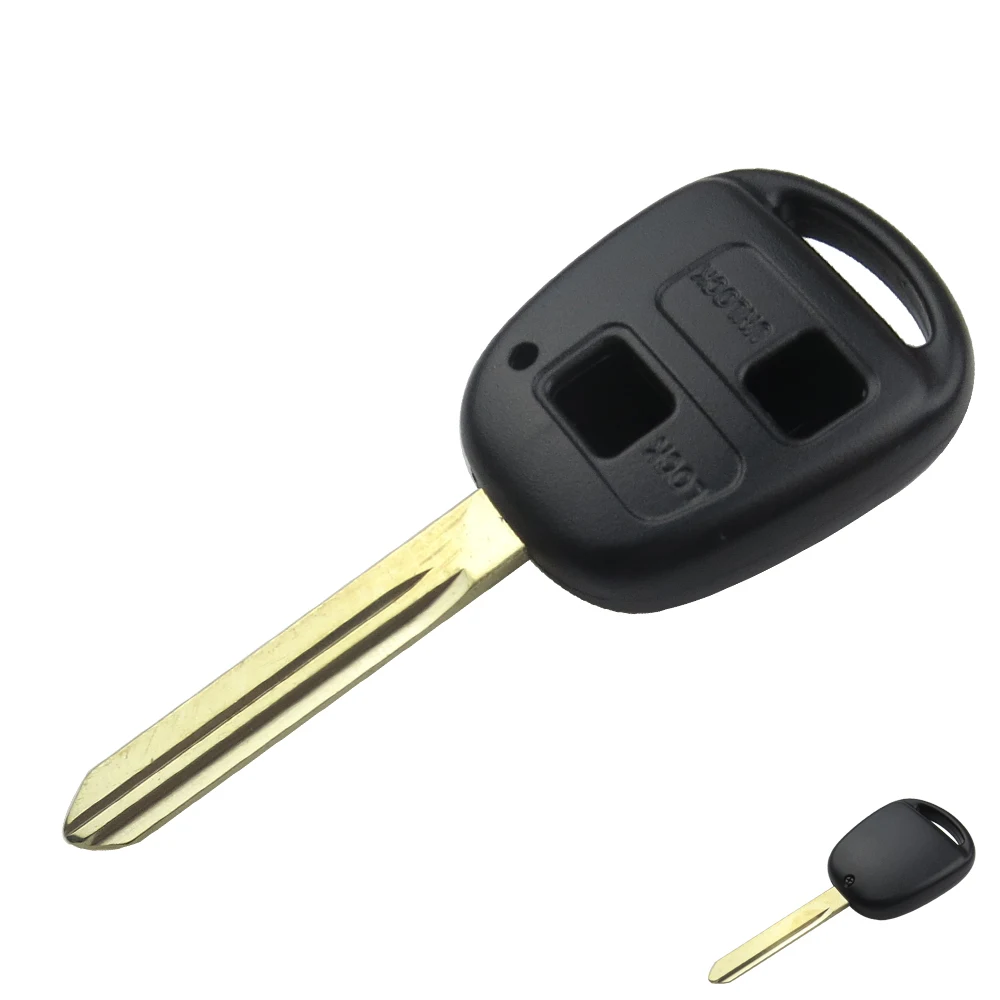 

2 or 3 Buttons Car Key Shell Case Fob For Toyota Yaris With TOY47 Uncut Blade Auto Key Fob Replacement No Rubber Button Pad