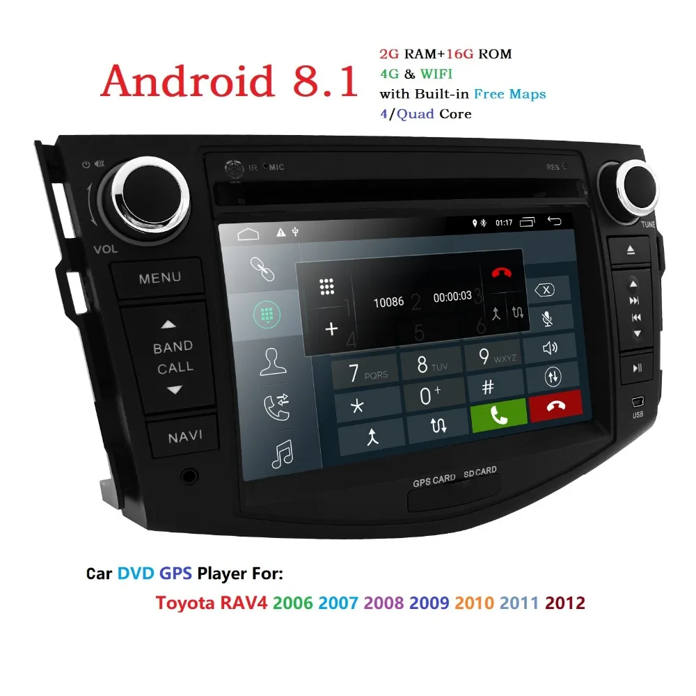 

4 G Wifi Android 9.0 7 Inch Car DVD Player For Toyota RAV 4 RAV4 2006 2007 2008 2009 2010 2011 2012 Stereo DVR Mirror link