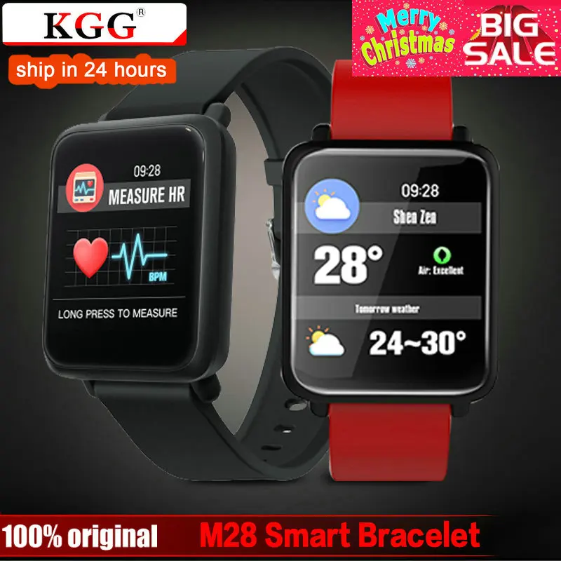 

Smart Watch M28 IP68 Waterproof Bluetooth Heart Rate Blood Pressure Sport Smartwatch for Xiao mi Android IOS Phone LINK SPORT 3