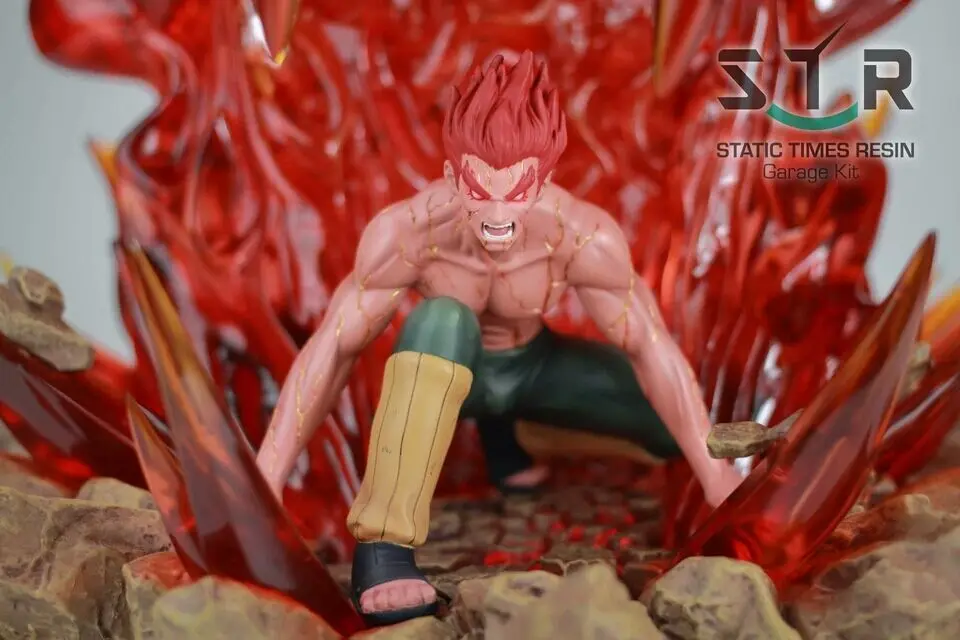 MODEL FANS IN-STOCK STR NARUTO Might Guy final battle ver GK resin made statue contain light for Collection