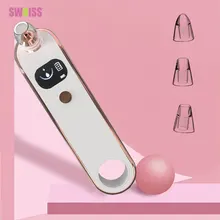 SWOISS в черный горошек для девочки, вакуумный очиститель для лица для очистки пор очищающее средство от черных точек жидкость для снятия инструмент для прыщей Дермабразия кожи инструменты для ухода за глазами