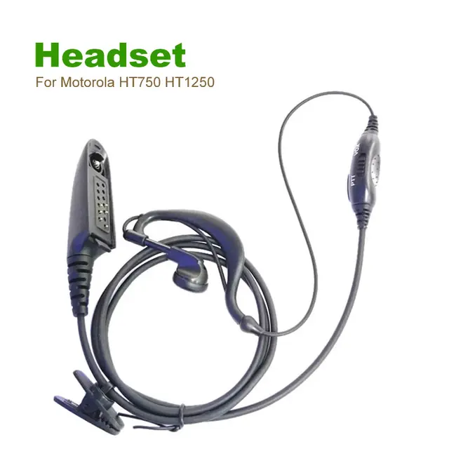 PTT VOX MIC Headset For Motorola Walkie Talkie HT750 HT1250 GP328 GP329