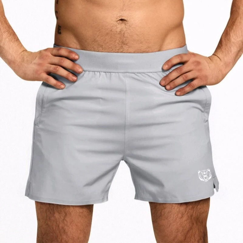 Быстросохнущие мужские пляжные шорты дропшиппинг Новые Брендовые мужские шорты тренажерные залы фитнес, бодибилдинг, тренировка шорты летние дышащие шорты