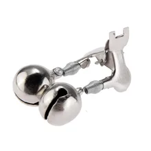 Профессиональный 10 шт. 15 мм металлический зажим для рыбы Удочка прочные колокольчики-наживка сигнализация уличная Рыбалка двойные колокольчики укус сигнализация клип