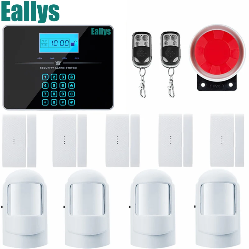 

Wireless IOS Android App Control lcd Color Screen Touch Keyboard Wireless Home Security GSM Alarm System Voice Prompt Alarm