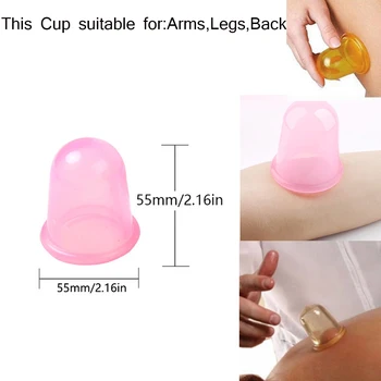 

Massage Vacuum Cup Set Massage Cups Promote Body Blood Circulation Massage Suction Silicone Cups for Facial Beauty