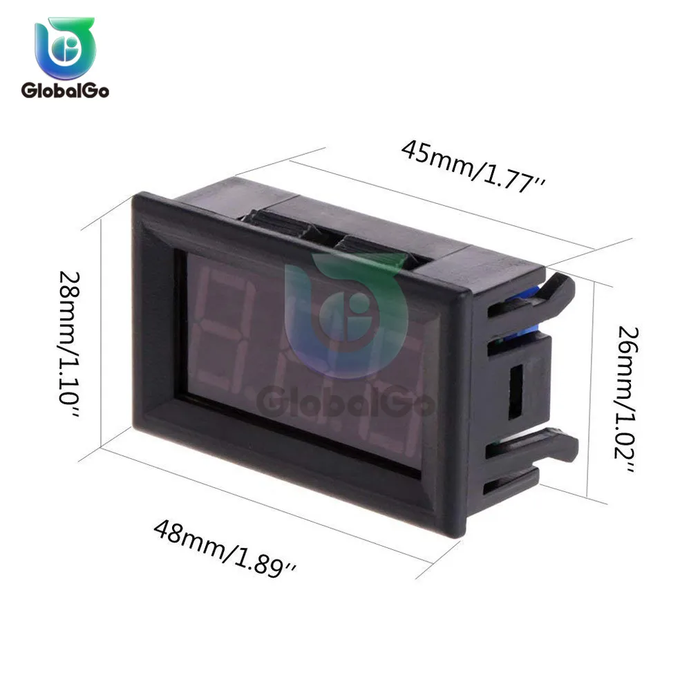 Светодиодный термометр-50-110 ℃ датчик температуры датчик постоянного тока 5-12 В 3 Бит Цифровой монитор панель тестера датчик