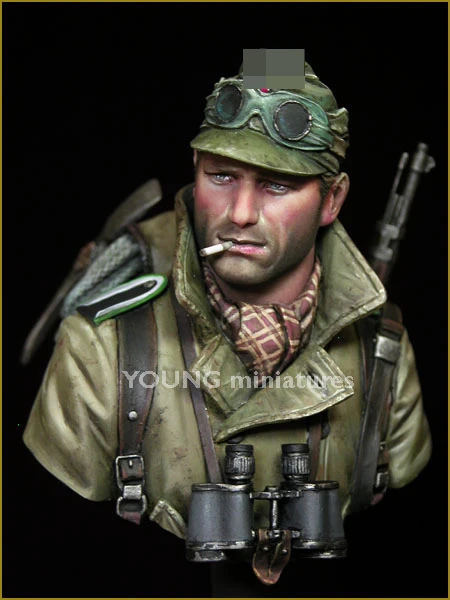 1/10 GEBIRGSJAGER 1942 фигура из смолы грудь GK военная тема Второй мировой войны второй без