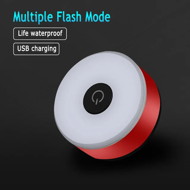Bicycle Rear Light USB Rechargeable IPX8 Waterproof Bike Light  For MTB Helmet Pack Bag Tail Light 5 Models Cycling Taillight Red