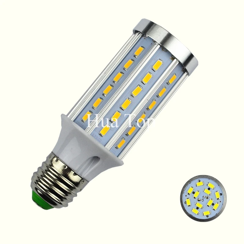 Высокомощный алюминиевый 5730 SMD светодиодный светильник 85-265 в E27 15 Вт 20 Вт 30 Вт 40 Вт 50 Вт 60 Вт 80 Вт светодиодный теплый холодный белый 1 шт