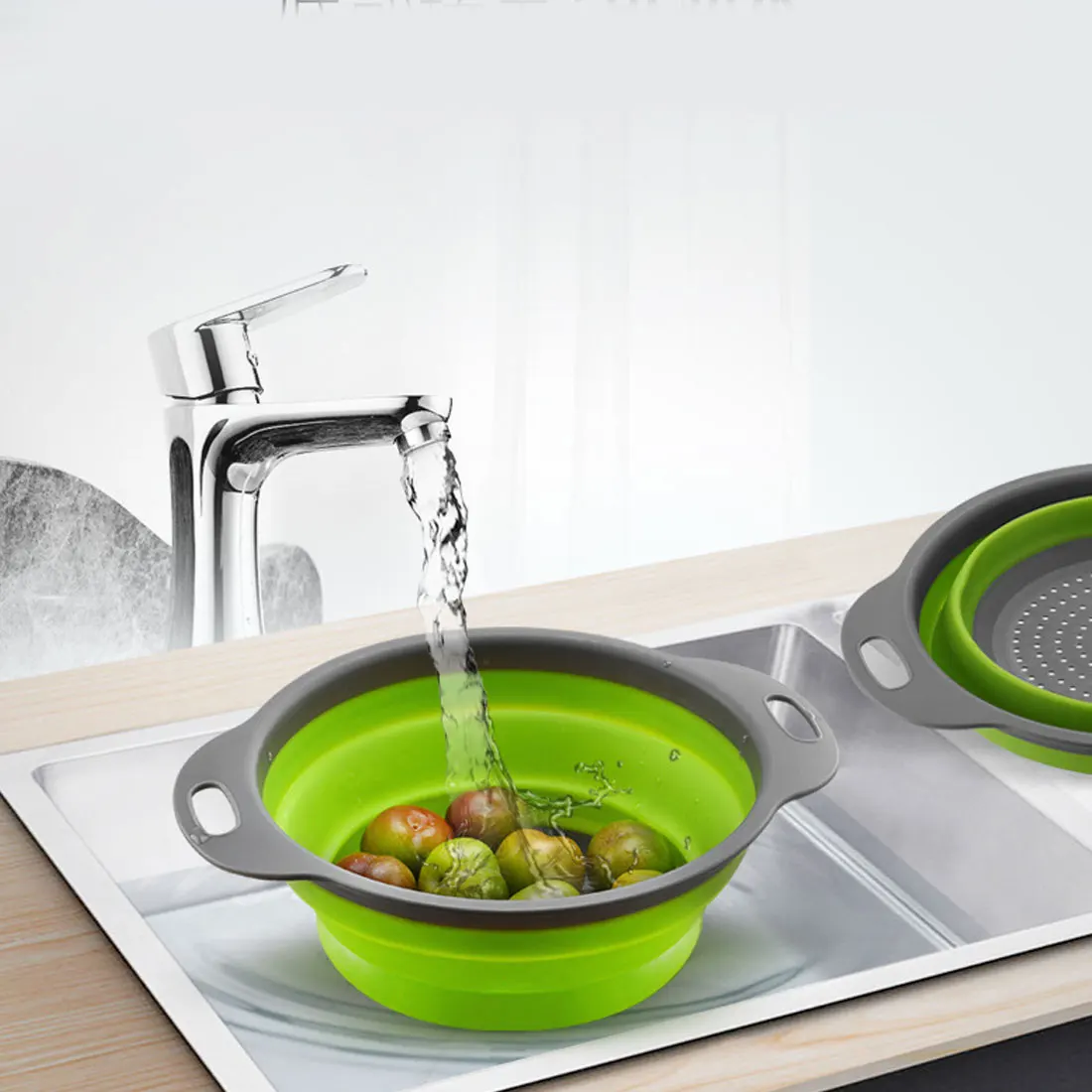 Buy New Arrival Collapsible Silicone Colander Folding