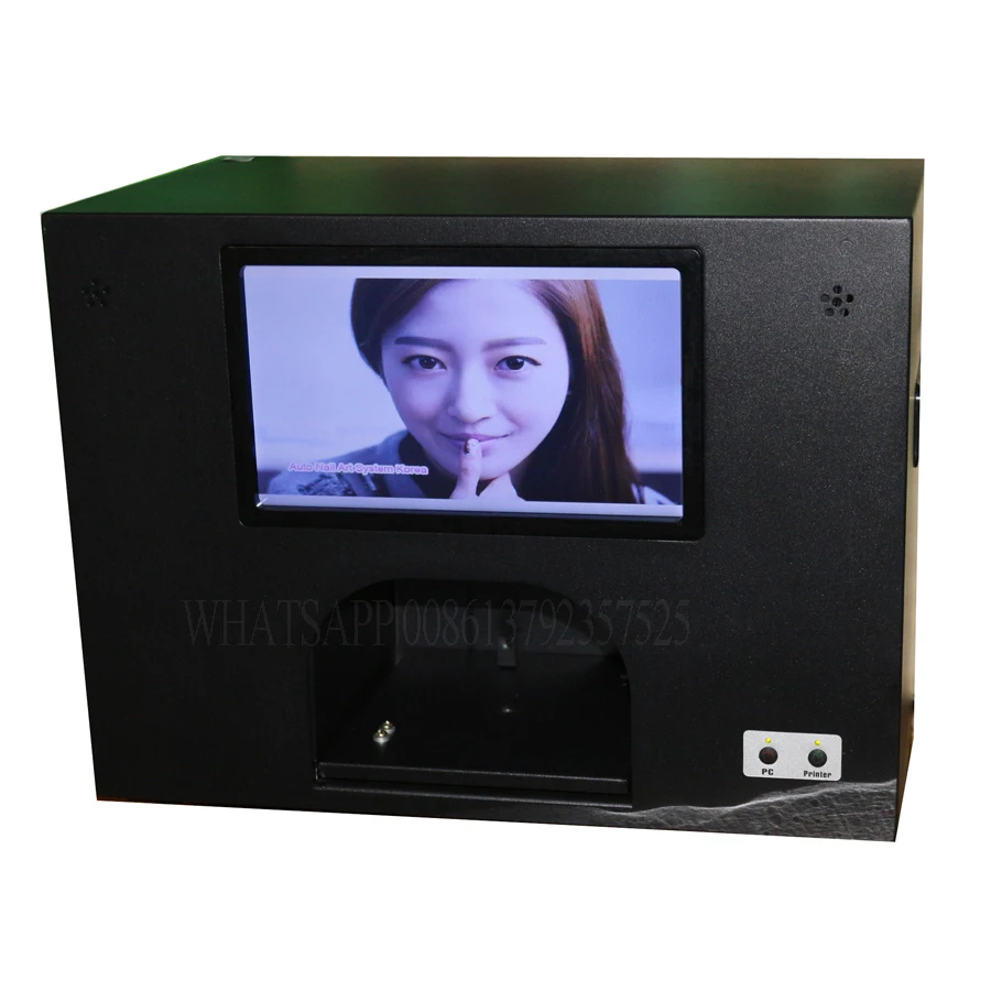  2020 best selling nail printer built with computer and screen nail machine printing on 5 real nails