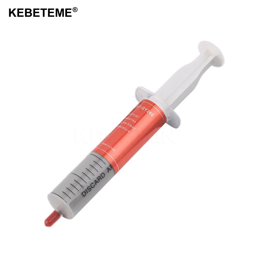 KEBETEME 30g Grey Thermal Grease Paste Compound Silicone For Computer 
