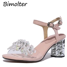 Bimolter 2019 Fashion Transparent PVC Shoes Sandals Crystal Open Toed High Heels Women Thick Heel Sandals Dress Pumps 6CM FB035 Bimolter 2019 Fashion Transparent PVC Shoes Sandals Crystal Open Toed High Heels Women Thick Heel Sandals Dress Pumps 6CM FB035