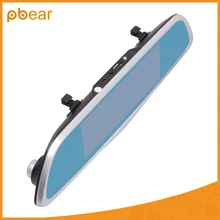 Pbear 7.0 дюймов Двойная Линза Bluetooth Сенсорный экран Автомобильный видеорегистратор GPS навигацией и LDWS ADAS система резервного копирования Камера анти ослепительно