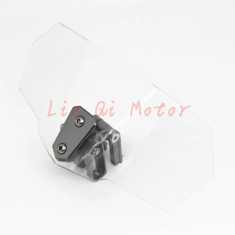 

Clear Adjustable Touring Wind Deflector Windshield Windscreen Variable Spoiler for BMW R1100S R1200GS Triumph Tiger Explorer