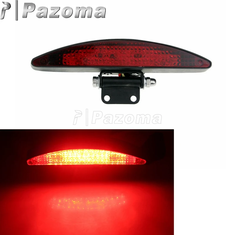 

EMARK Motorcycle Red LED Taillight License Plate Light Motor Stop Rear Brake Light For Custom And Most Motorbikes