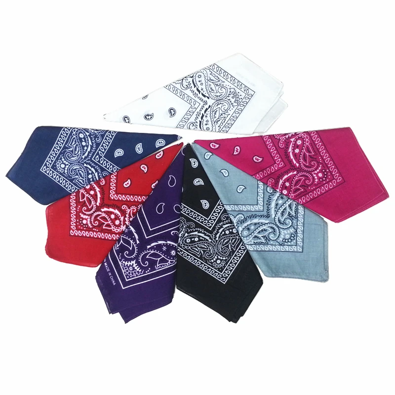 

55*55CM Cute Women Print Bandana Scarf Square Head Scarf Female Motorcycle Headwear Outdoor Cool Activities Riding Collar Scarf