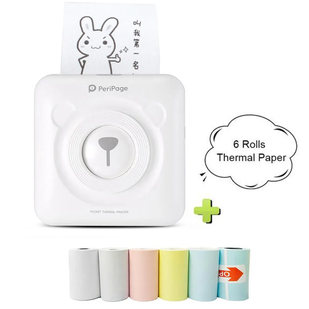 

Hot Sell Mini Portable Wireless Connection Bluetooth Printer POS Thermal Picture Photo Ticker Printers for Android / IOS Phone