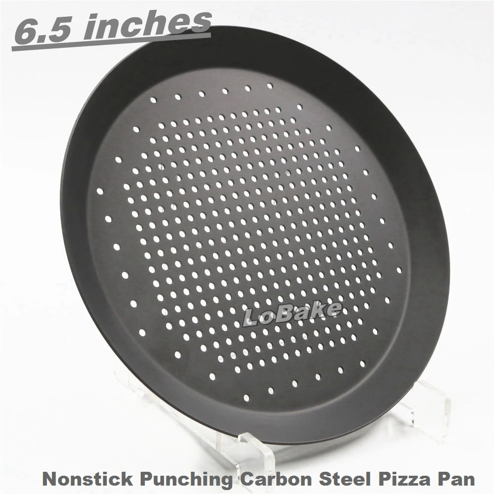 Thickening 6.5 inches height 2cm punching holes nonstick carbon steel