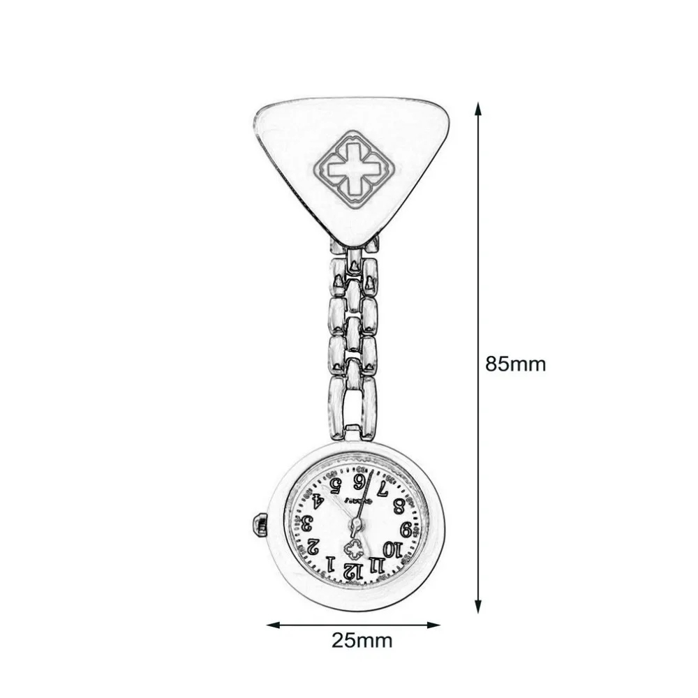 Клипса медсестры доктор кулон Карманный кварц красная брошь в виде креста медсестры часы Fob Висячие медицинские reloj de bolsillo дропшиппинг