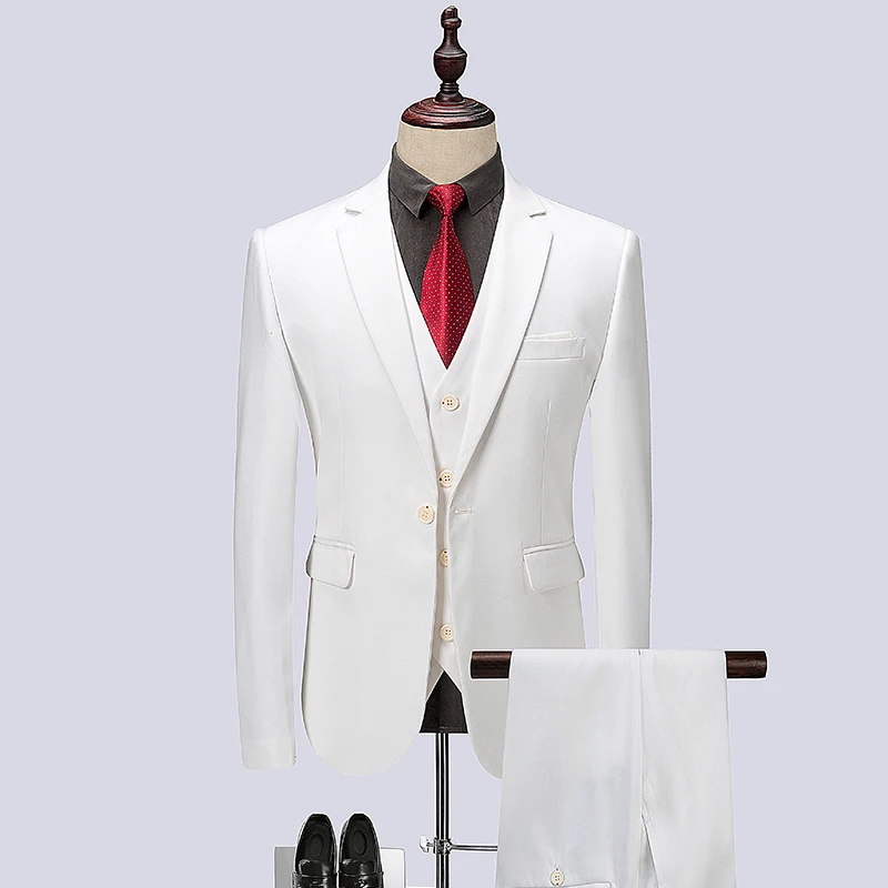 9 Цвета платье мужские костюмы в деловом стиле 2019 Новые поступления Твердые одна кнопка Тощий свадебные костюмы для мужчин Размеры M-5XL 6XL