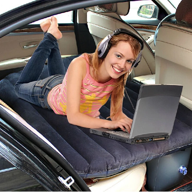 Надувной матрас для путешествий в автомобиле, надувная кровать для внедорожника, удлиненный матрас на заднем сиденье с ремонтной накладкой, наборы клея, воздушный насос для путешествий
