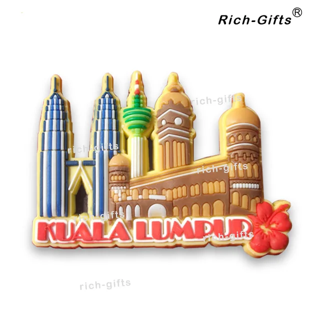 Custom Malaysia PVC Fridge Souvenir 1000PCS/Lot (RC MA)in