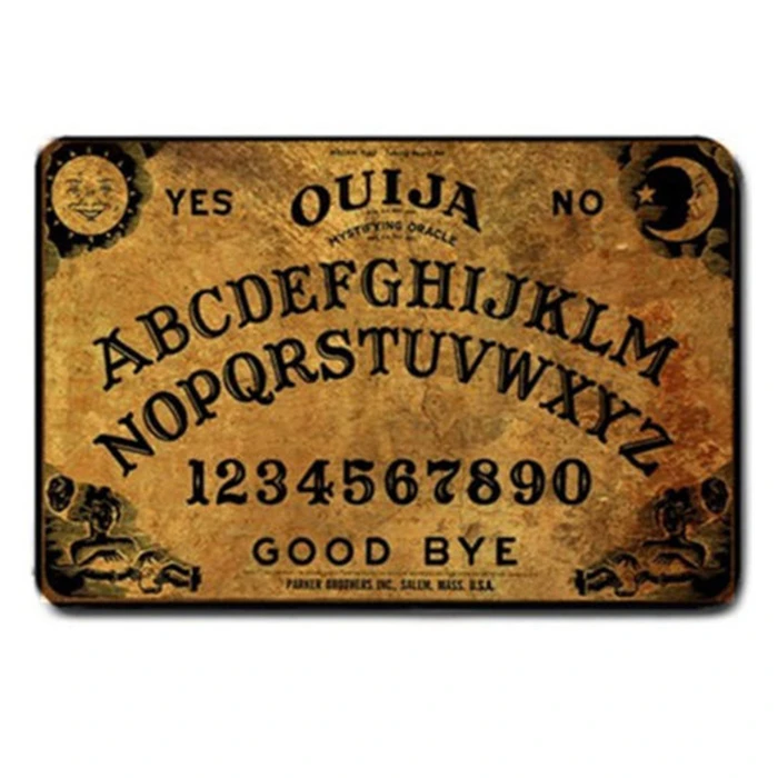 Geek Новинка забавная Ouija настольная игра дверной коврик винтажная спиртовая доска-коврик в прихожую для помещений, гостиной, кухни, ковер, домашний декор, подарки