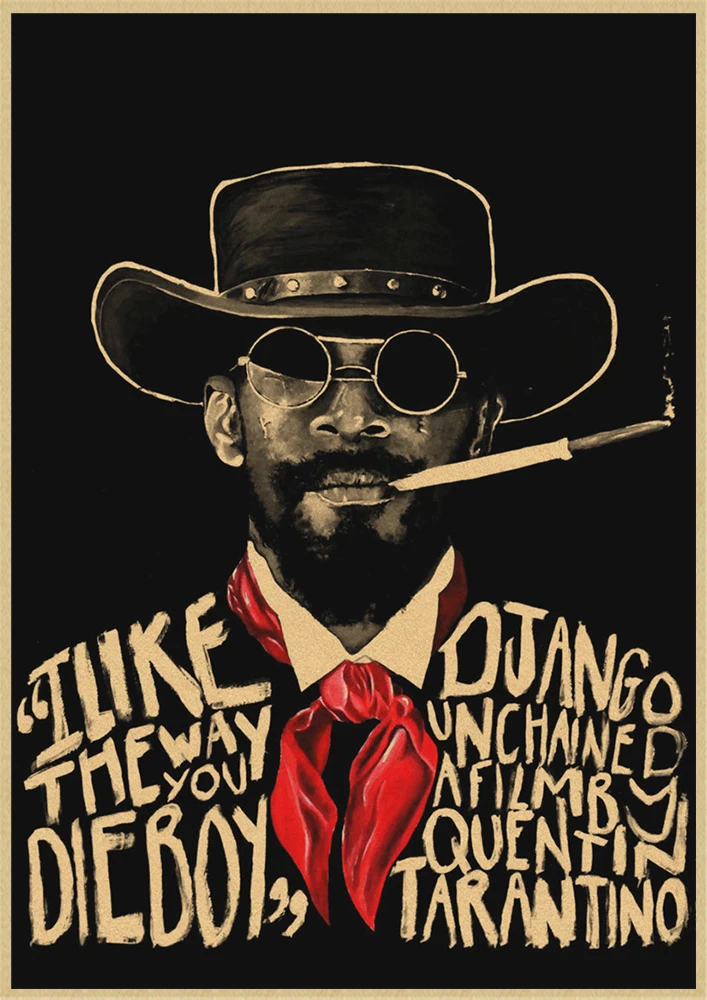 Классический фильм Django Unchained Квентин Тарантино Ретро плакат крафт-бумага кафе домашний декор стен Живопись