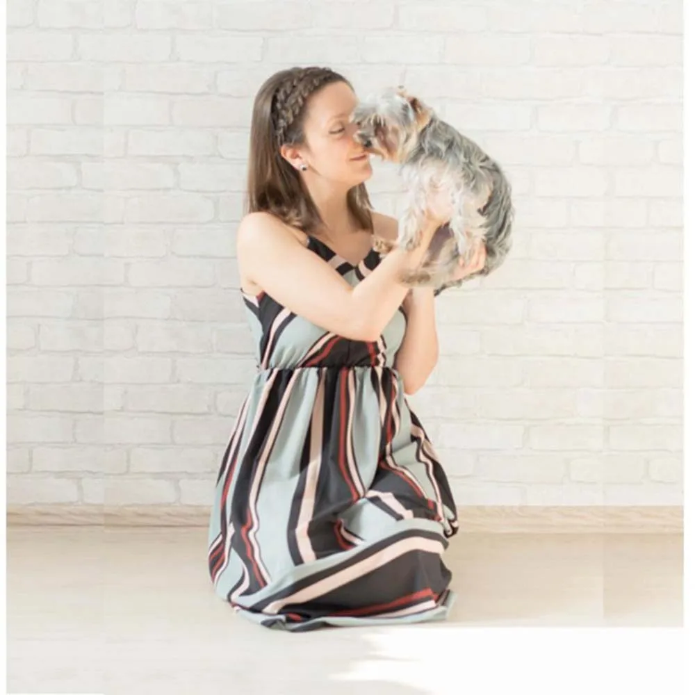 AZULINA Casual Striped Beach Dress Women Sexy Sleeveless Spaghetti Strap Midi A Line Summer Party Dress 2018 Sundress Vestidos