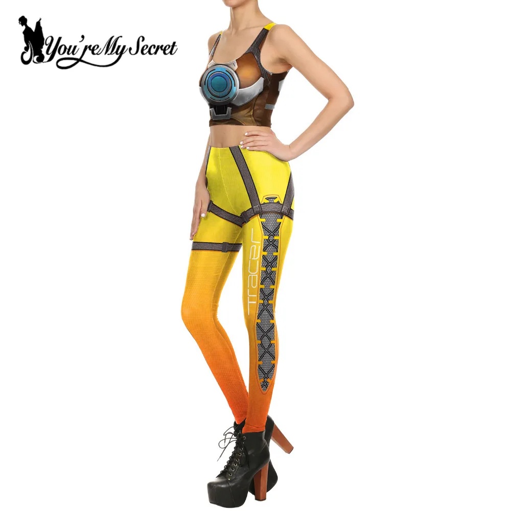 [You're My Secret] Новый Модный Карнавальный костюм для женщин Lena Oxton Tracer комплект из