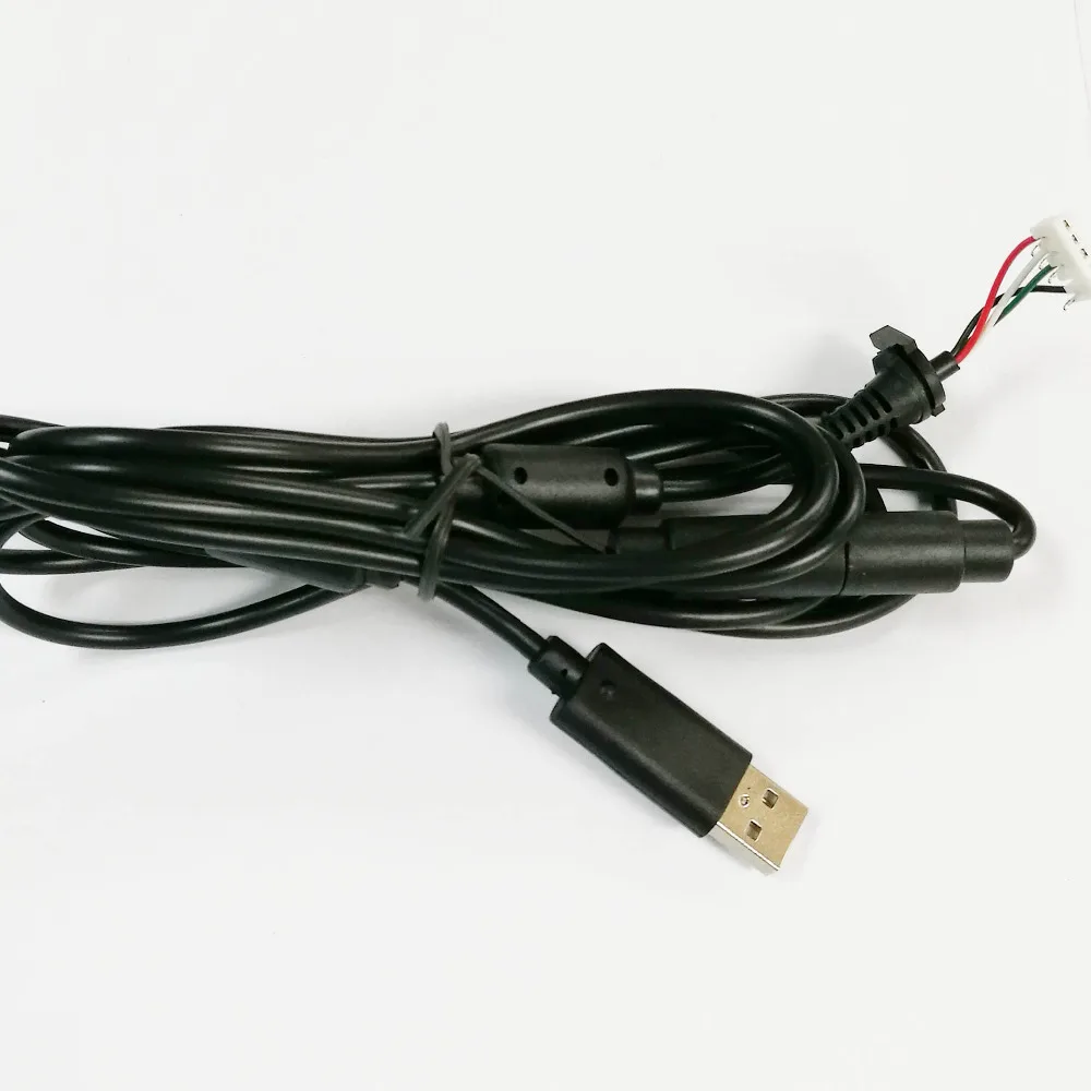 

100PCS Black Grey 4 Pin Wired Controller Interface Cable USB Breakaway Cable For XBOX 360 controller