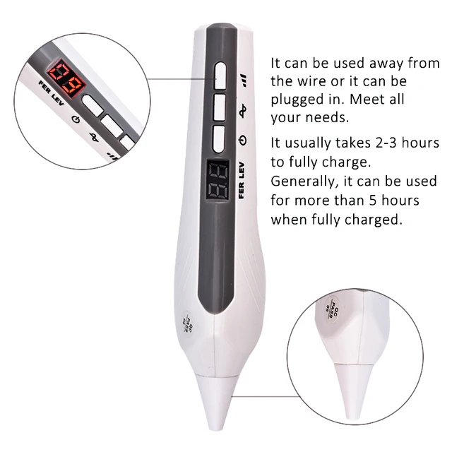 Plasma Pen Facial care/9 Gear Laser For Tattoo Removal Machine Warts Mole Spots Granulation Removal Skin Care Beauty Device 2