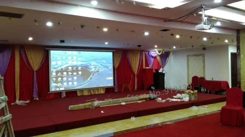 133 Inch 16 to 9 motorized screen pic 14