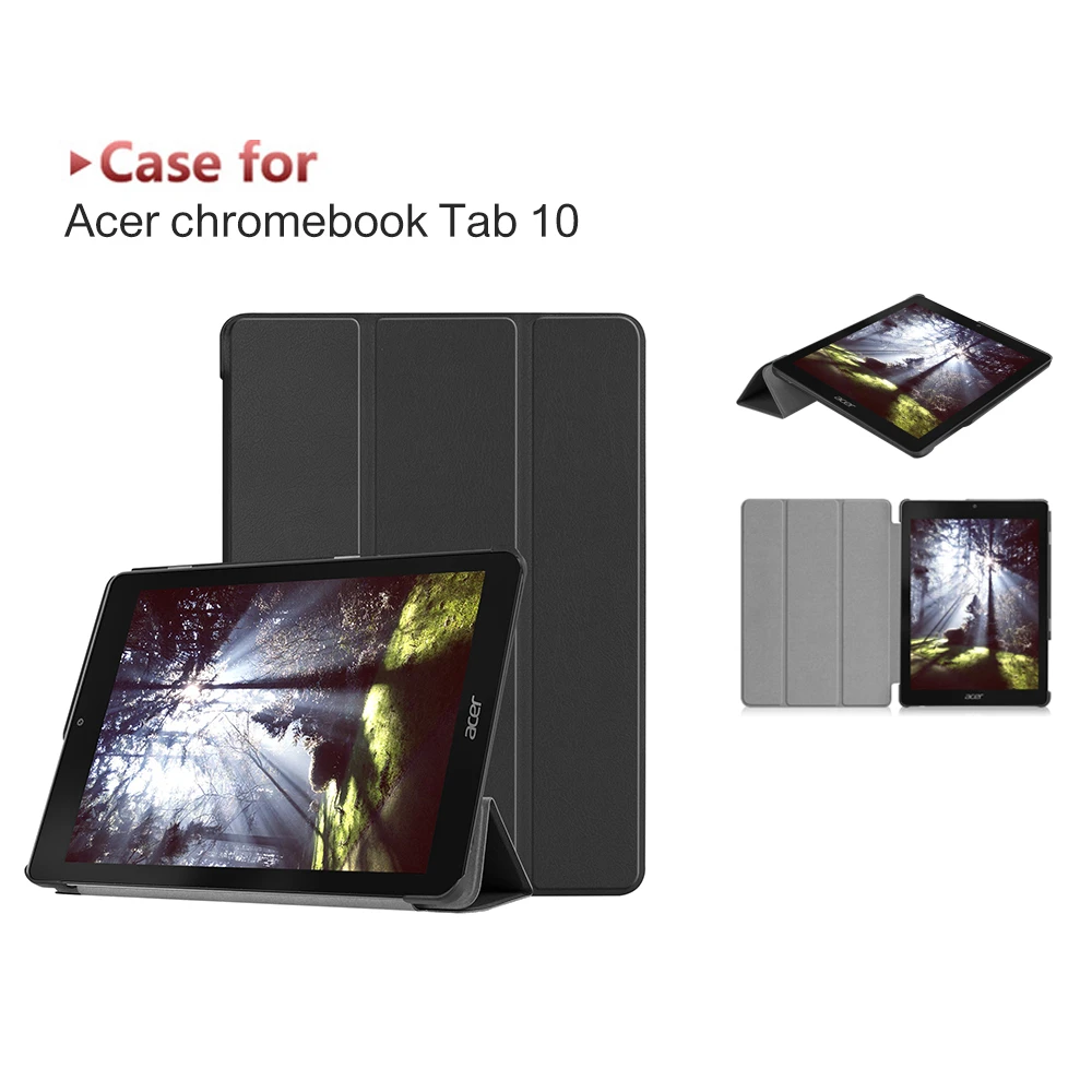 Чехол для Acer Chromebook Tab 10 тонкий подставка из искусственной кожи Tab10 Tablet PC Shell