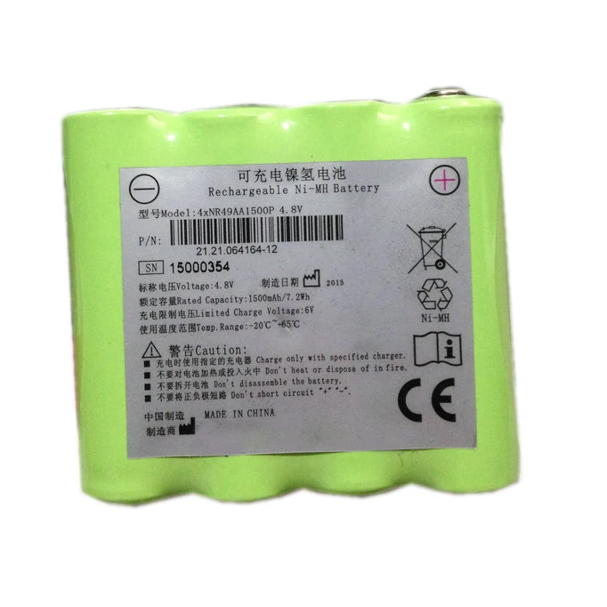 

1500mAh News Oximeter battery for EDAN 4XNR49AA1500P H100B CS-01