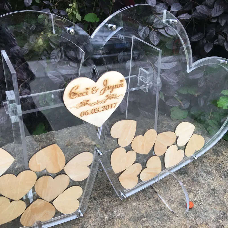 Transparent Signature Board Custom Logo Picture Wedding Welcome Board Love Sign Welcome Card For Wedding Birthday Decoration