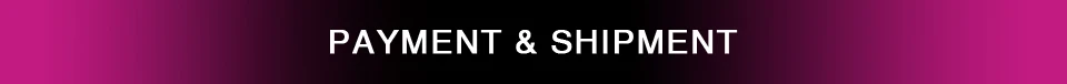 Payment & Shipment-